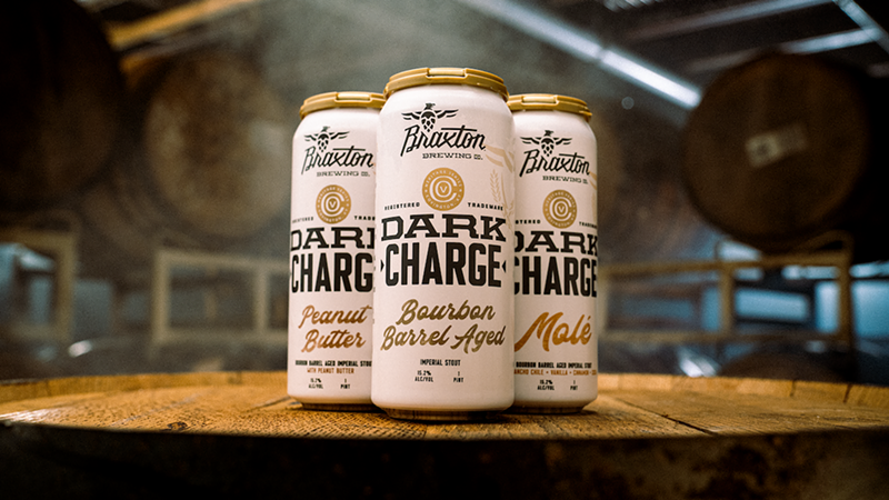 Dark Charge Imperial Stout variants - Photo: Provided by Braxton Brewing Co.