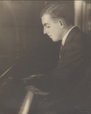 Paul DeGaston (American, active 1900–1920), Ansel Adams at the Piano, circa 1922, gelatin silver print, image 9 5/8 x 7 3/4 in. (24.4 x 19.7 cm), Center for Creative Photography, University of Arizona: Gift of the Ansel Adams Estate, 84.91.1, © status undetermined - Photo: Provided by the Cincinnati Art Museum