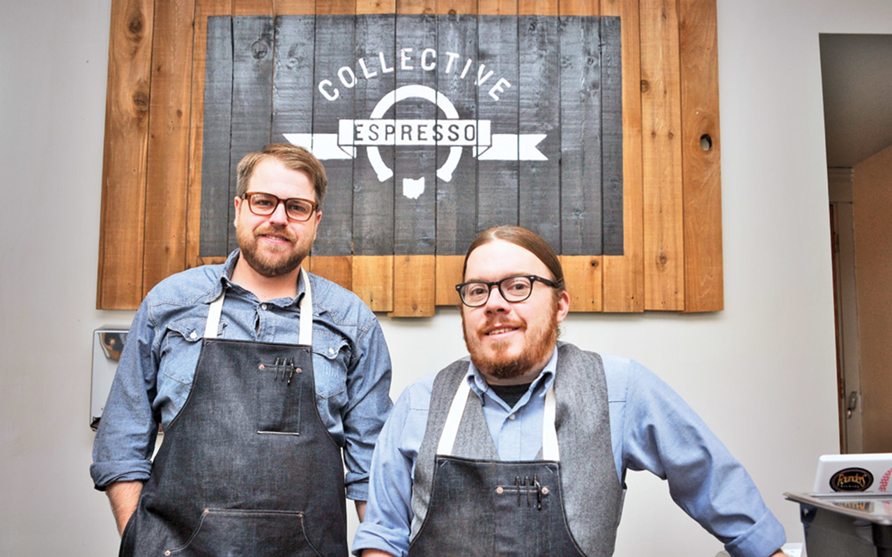 Dustin Miller (left) and Dave Hart of Collective Espresso