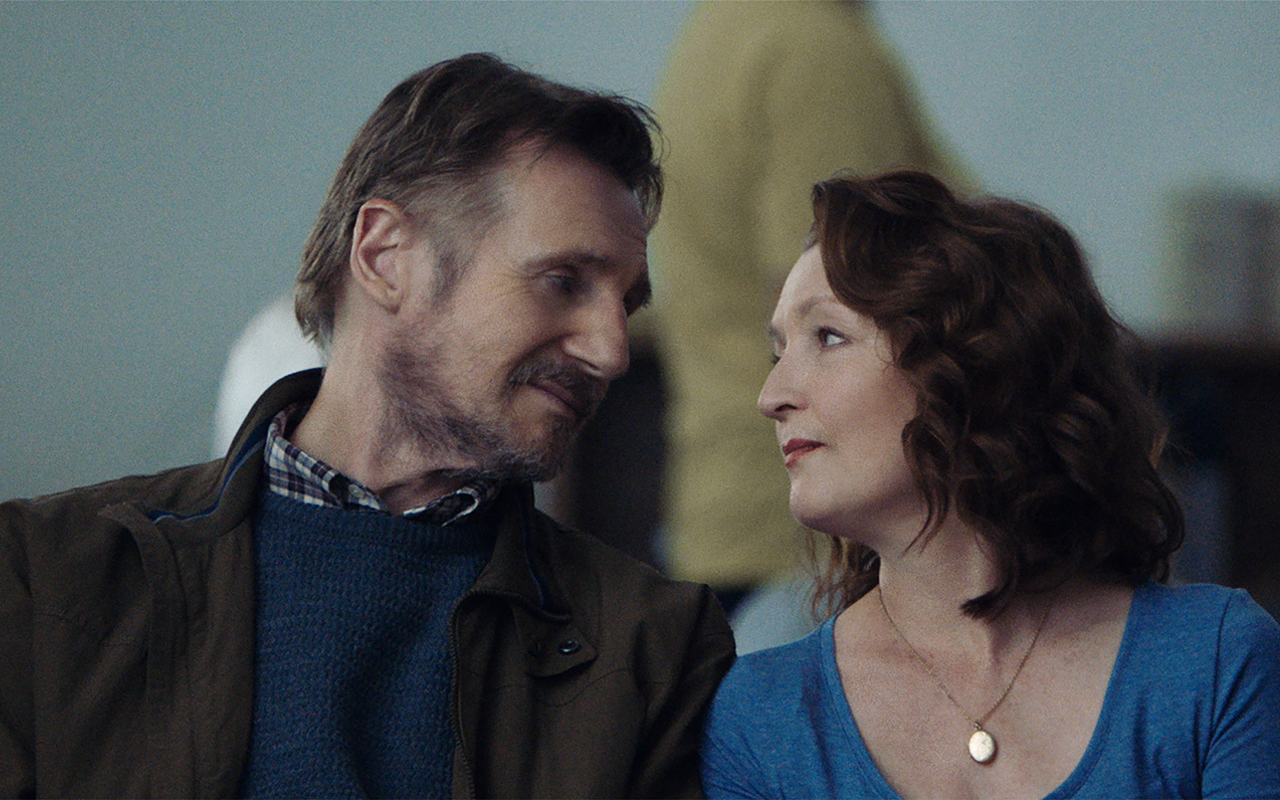 Liam Neeson and Lesley Manville in "Ordinary Love."