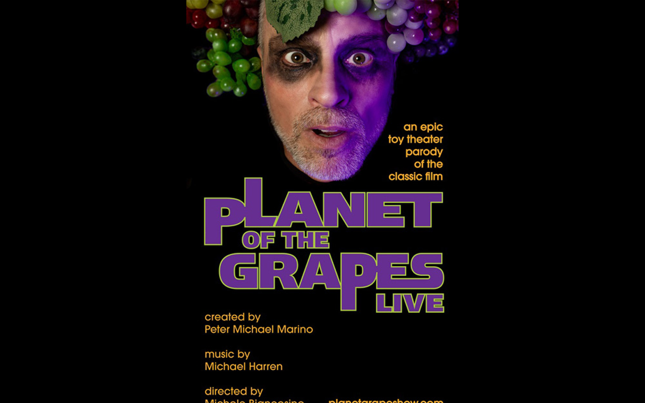 Poster for "Planet of the Grapes Live"