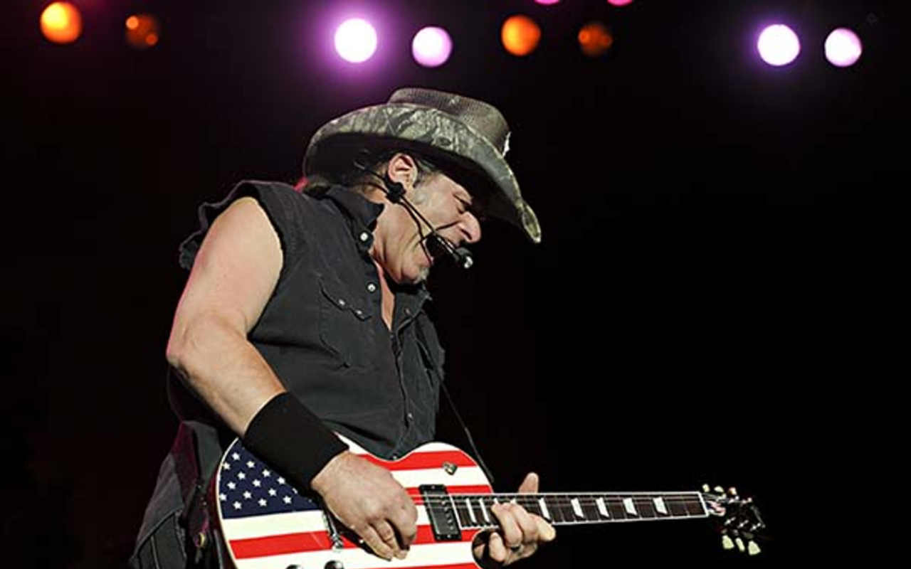 Ted Nugent at the 15th Annual Rib Festival at Military Park in Indianapolis, September 3-4, 2010.