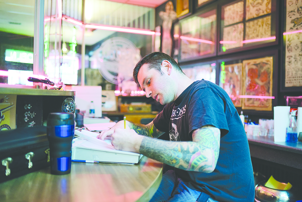 Dripping Dagger Tattoo - Tattoos by Jason O'Reilly - Moncton