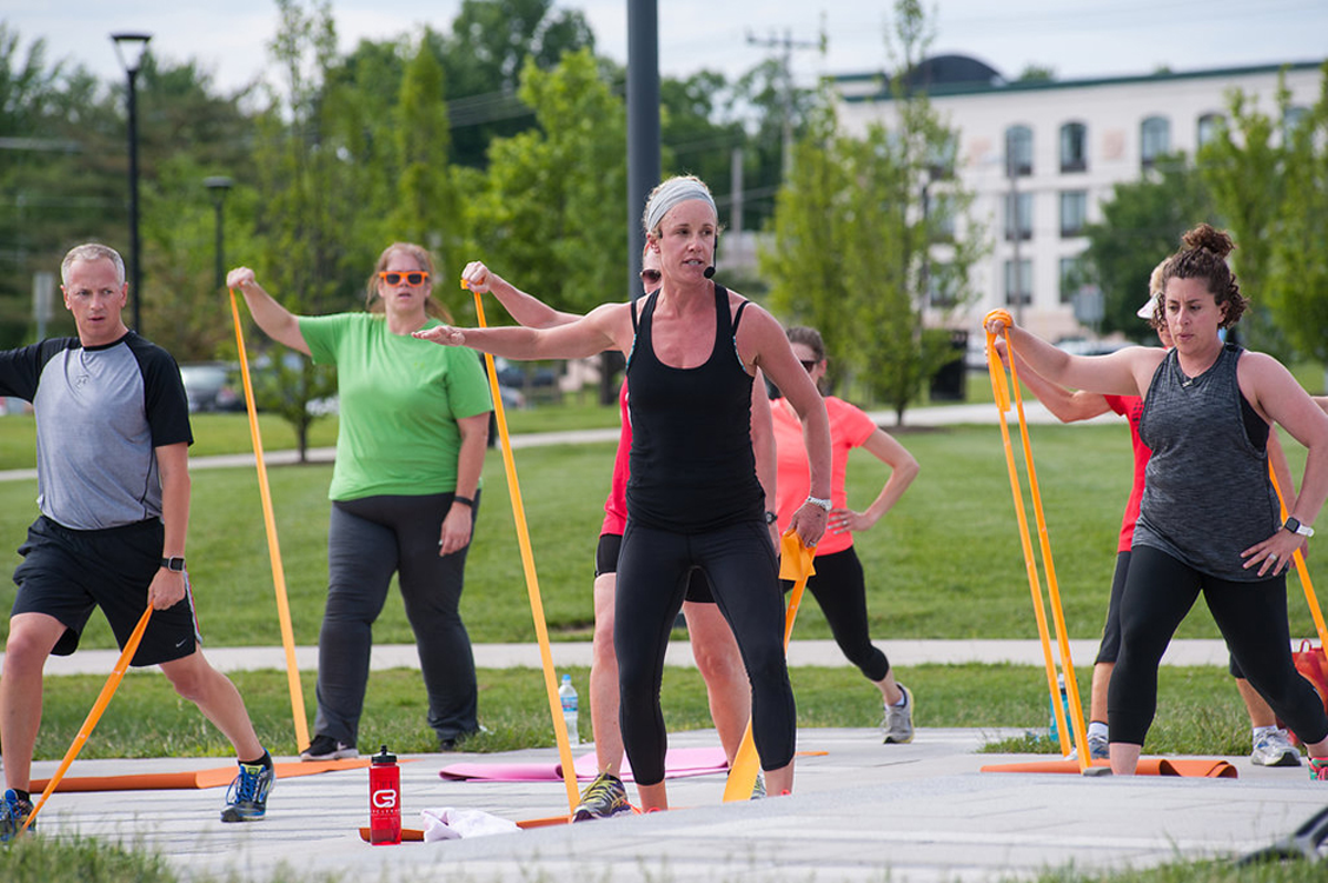Outdoor activities and fitness classes