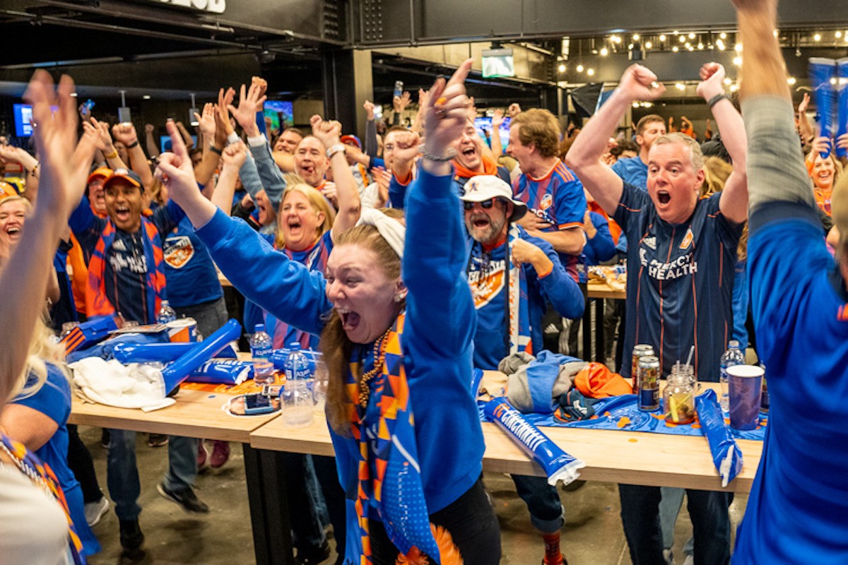 Fans Celebrate FC Cincinnati's First Playoff Victory with Party at