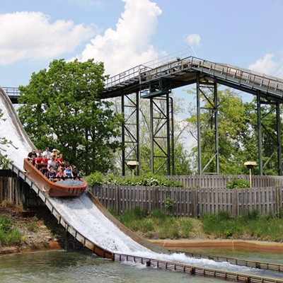 19. Congo FallsKings Island’s Shoot the Chutes ride. Remember to stand slightly off to the side of the exit bridge if you want to get soaked.