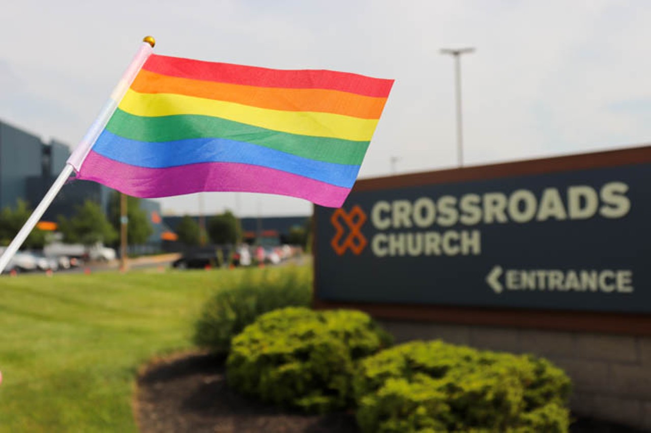 PHOTOS: LGBTQ+ Community, Allies Demonstrate in Response to Controversial  Sermon at Crossroads Church | Cincinnati | Cincinnati CityBeat