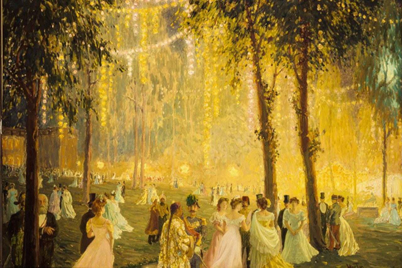 Artist: William-Samuel Horton. "Nighttime Festivities Held by President Loubet at the Elys&eacute;e Palace in Honor of Alfonso XIII," 1905. Oil on cardboard. Mus&eacute;e Carnavalet, Paris // Mus&eacute;e Carnavalet/Roger-Viollet.