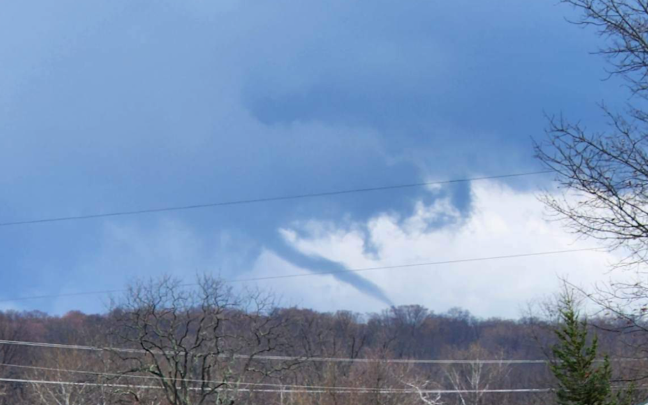 A possible tornado appears in Germantown on Feb. 27, 2023. The National Weather Service is investigating if this should be classified as a tornado.