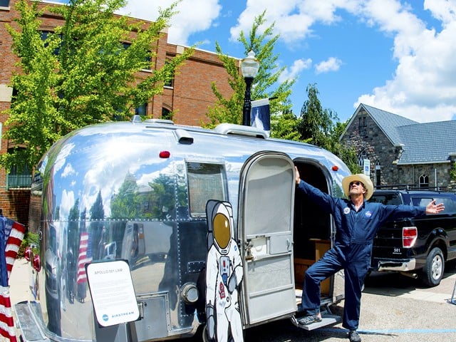 An Airstream trailer at the annual Urban Air Festival in Logan, Ohio.